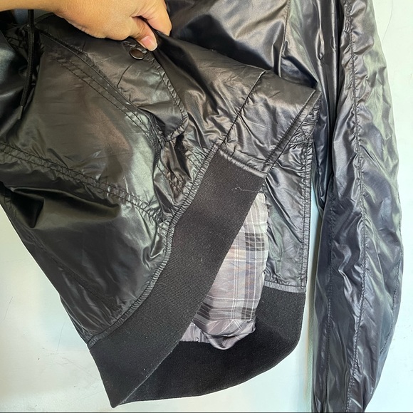 Diesel Hooded black nylon convertible bomber jacket - Picture 16 of 16